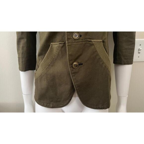 Y'S YOHJI YAMAMOTO GREEN ARMY JACKET - Picture 5 of 14